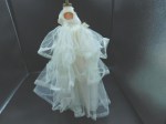 20 inch doll white satin dress side